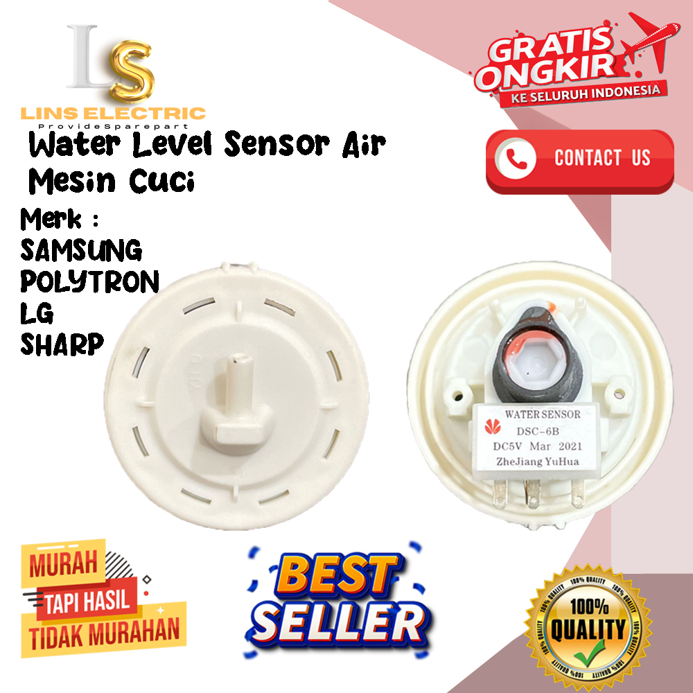 WATER SENSOR  MESIN CUCI POLYTRON/SENSOR AIR MESIN CUCI SHARP SAMSUNG POLYTRON UNIVERSAL