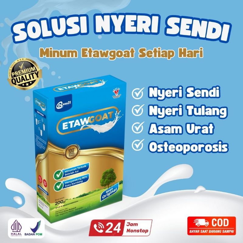 

Etawgoat Susu Kambing Etawa Dengan Kandungan Susu 80% & Kirmer Nabati 20%