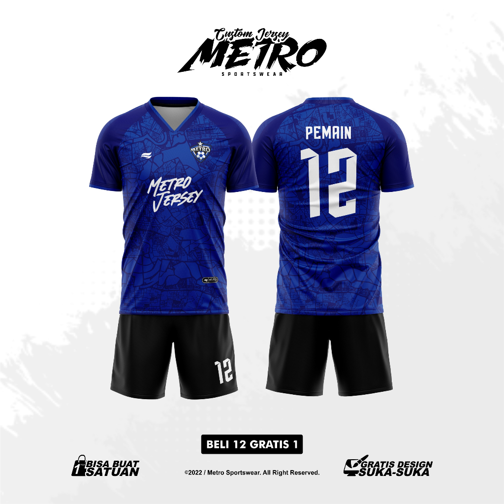 Jersey Satuan Futsal Custom Full Printing