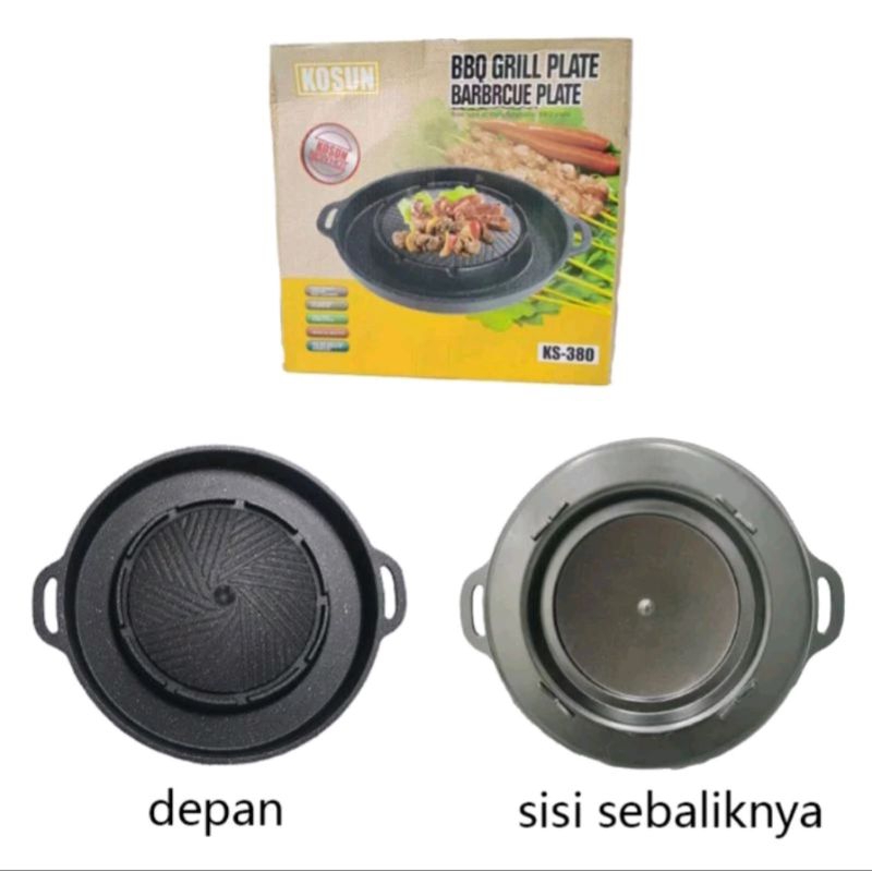 Panggangan BBQ Grill Plate • Panci Shabu 2in1 Bulgogi / BBQ Electric dan Kompor