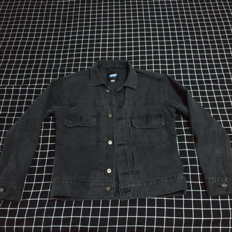 jacket denim aye and co salomon type 2 black wash