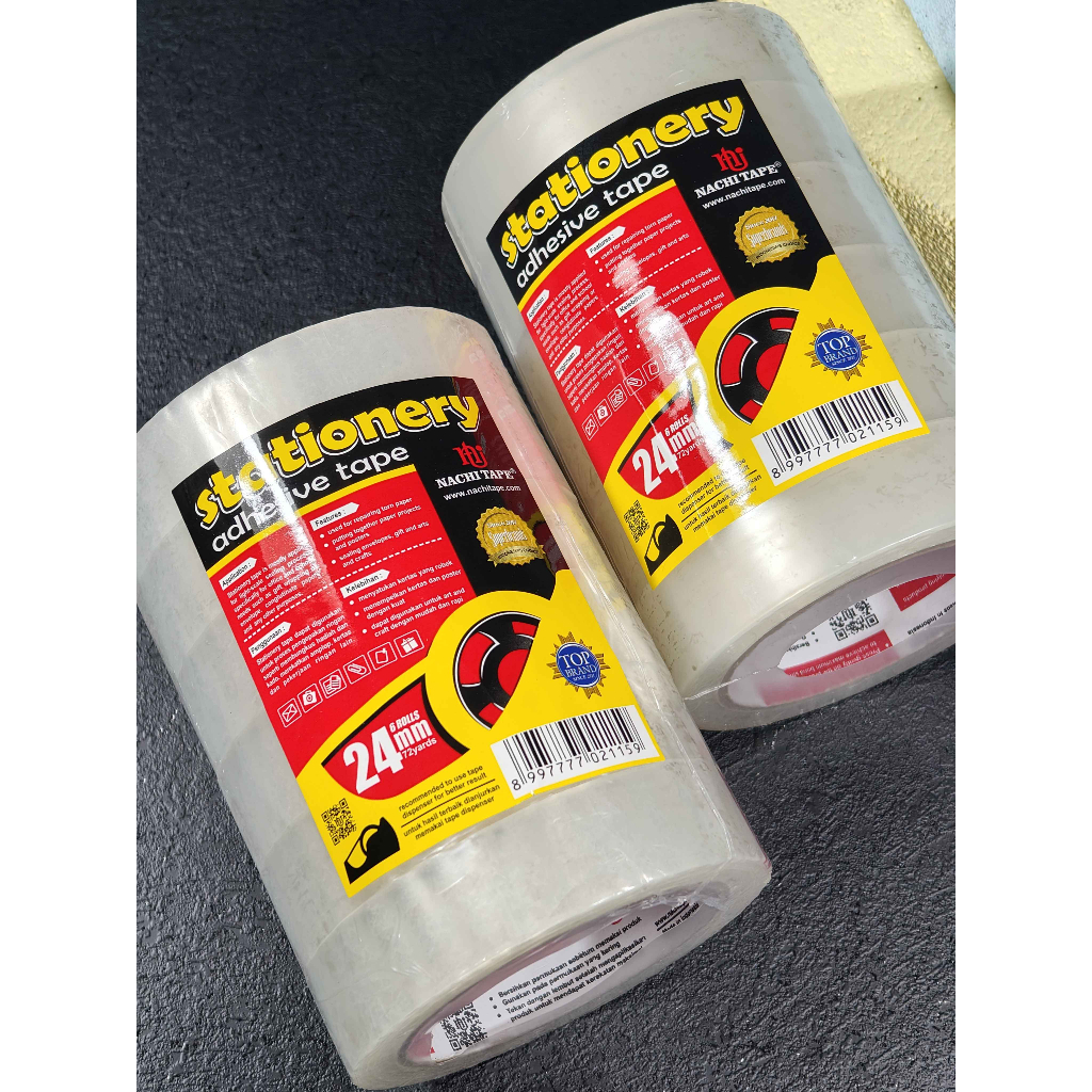 

(SLOP) LAKBAN NACHI 1 x 72 PUTIH@6pcs / ISOLASI NACHI BENING