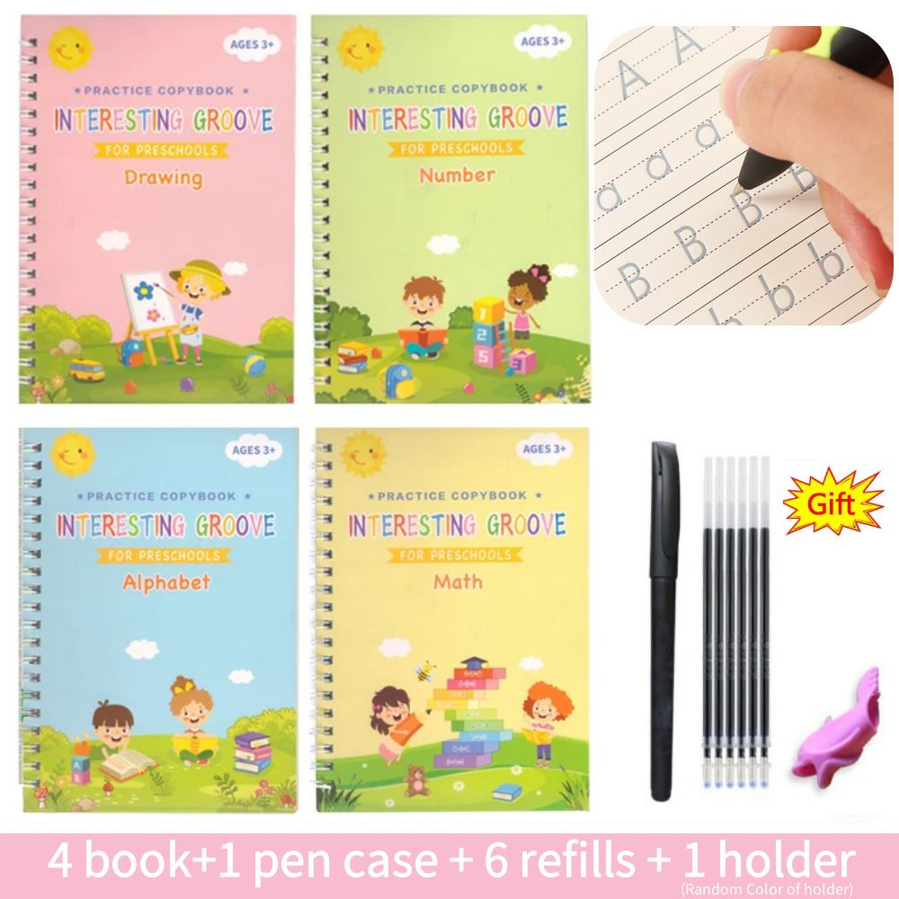

Buku Sank Book Magic Sank Magic book 1 Set isi 4 Buku + Pulpen / Sank Magic Pratice Book / Buku Belajar Anak