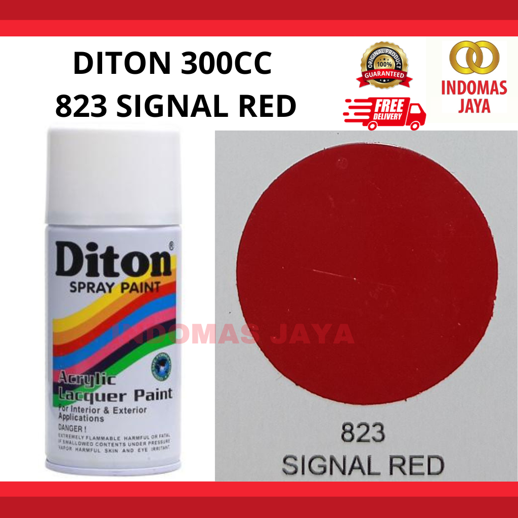 cat semprot pilok pilox diton signal red 823 300cc merah cabe merah ferrari 300cc