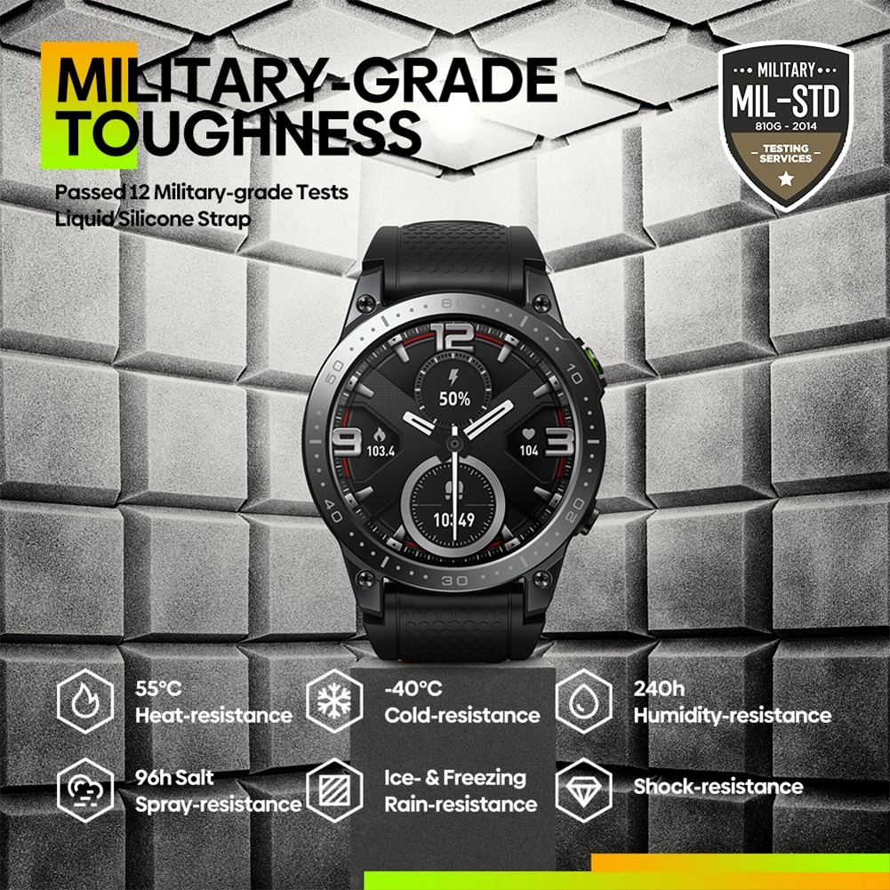 ORIGINAL Smartwatch 2023 Zeblaze Ares 3 Pro Smartwatch AOD Amoled Ultra HD Fitness Tracking Waterpro