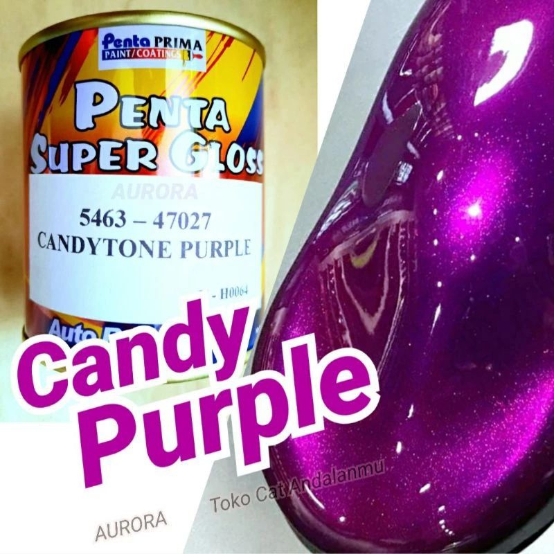 Cat Penta Super Gloss Candytone Purple Ungu Candy Tone | Kendi Kenditon 200ml 200cc seperempat   | s
