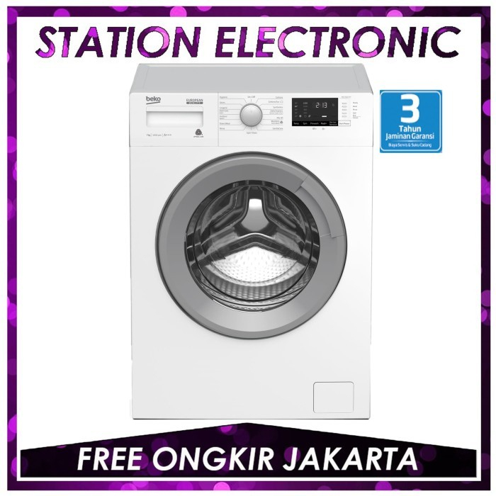 BEKO WCV 7612 XS0 / WCV7612XS0 Mesin Cuci Front loading 7 kg, 1200 rpm