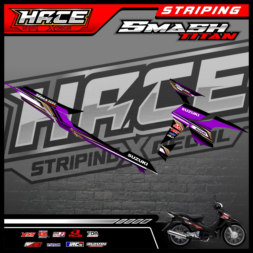 246 STICKER STRIPING SMASH TITAN - STRIPING SMASH TITAN PREMIUM