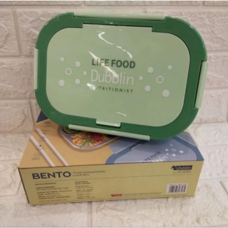 Makassar Lunch Box dubblin bento 3 sekat tempat makan 750ml murah