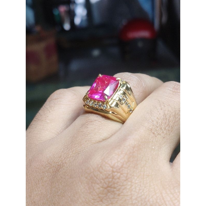 cincin merah siem kotak asli bangkok