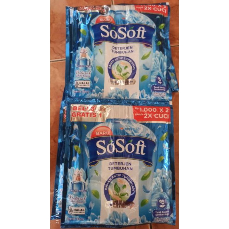 So Soft Cair Sachet || Sabun So soft Cair 16pcs