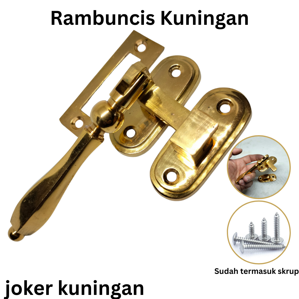 Rambuncis JUMBO Kuningan Motif Blimbing GOLD Rambuncis jendela Rambuncis dolomite rambuncis unikey