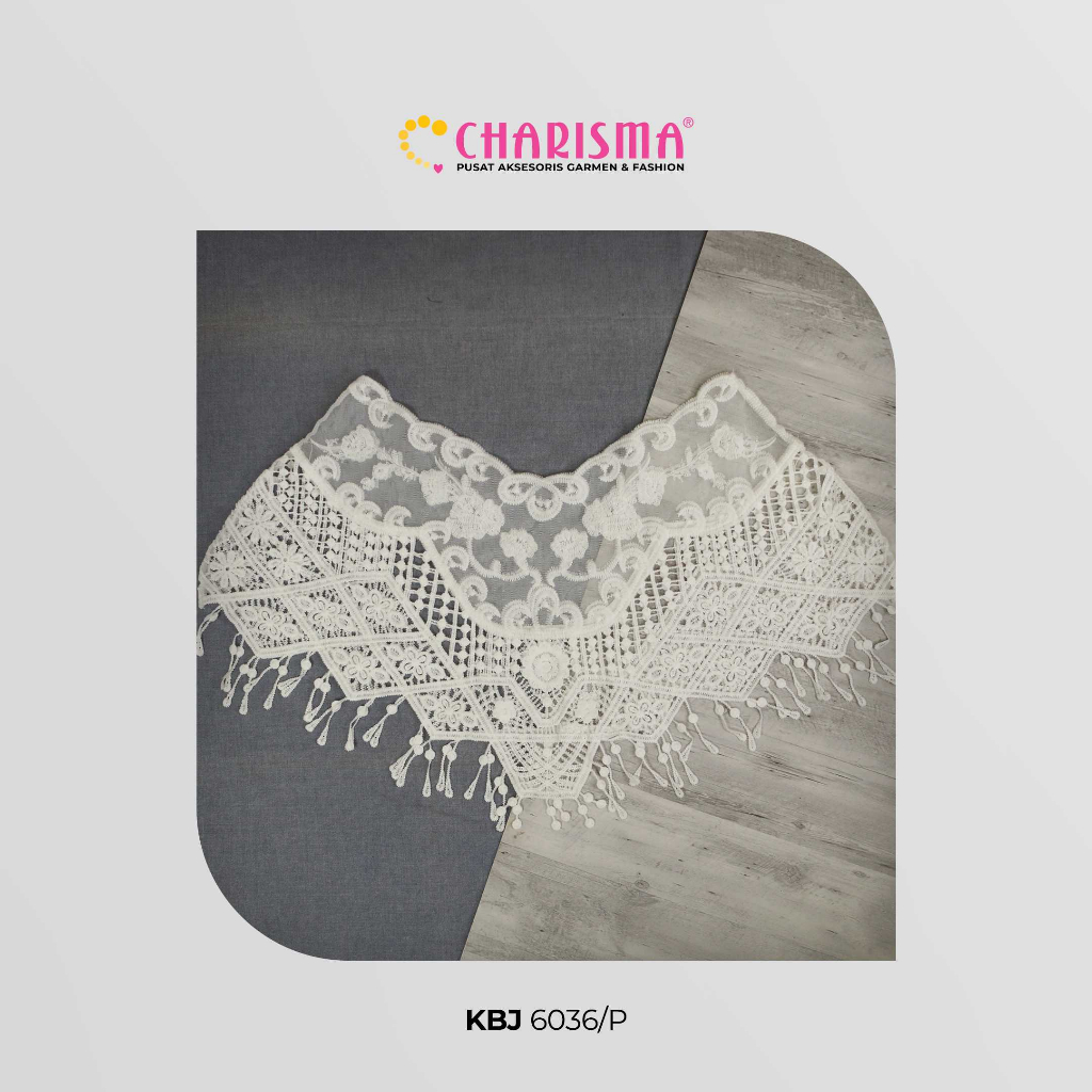 Charisma Rompi Rajut Putih KBJ 6036 - Rompi Crop Wanita / Outer Rajut Wanita