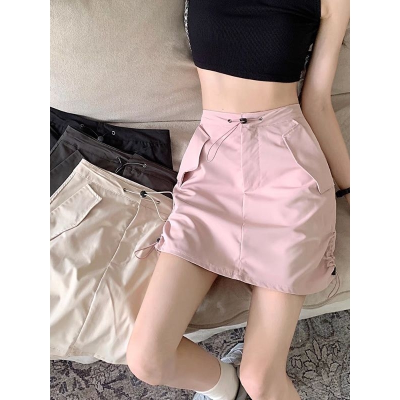 COD READY STOCKS Carina skirt cargo koreanstyle y2k outfits Callie.id