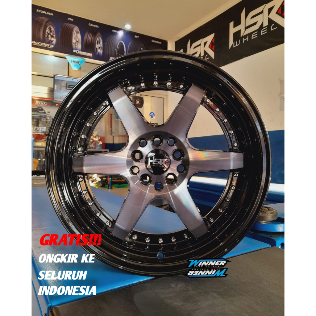 Velg Racing Mobil HSR Borgo Ring 17 Pcd 5x100-114,3 Celong