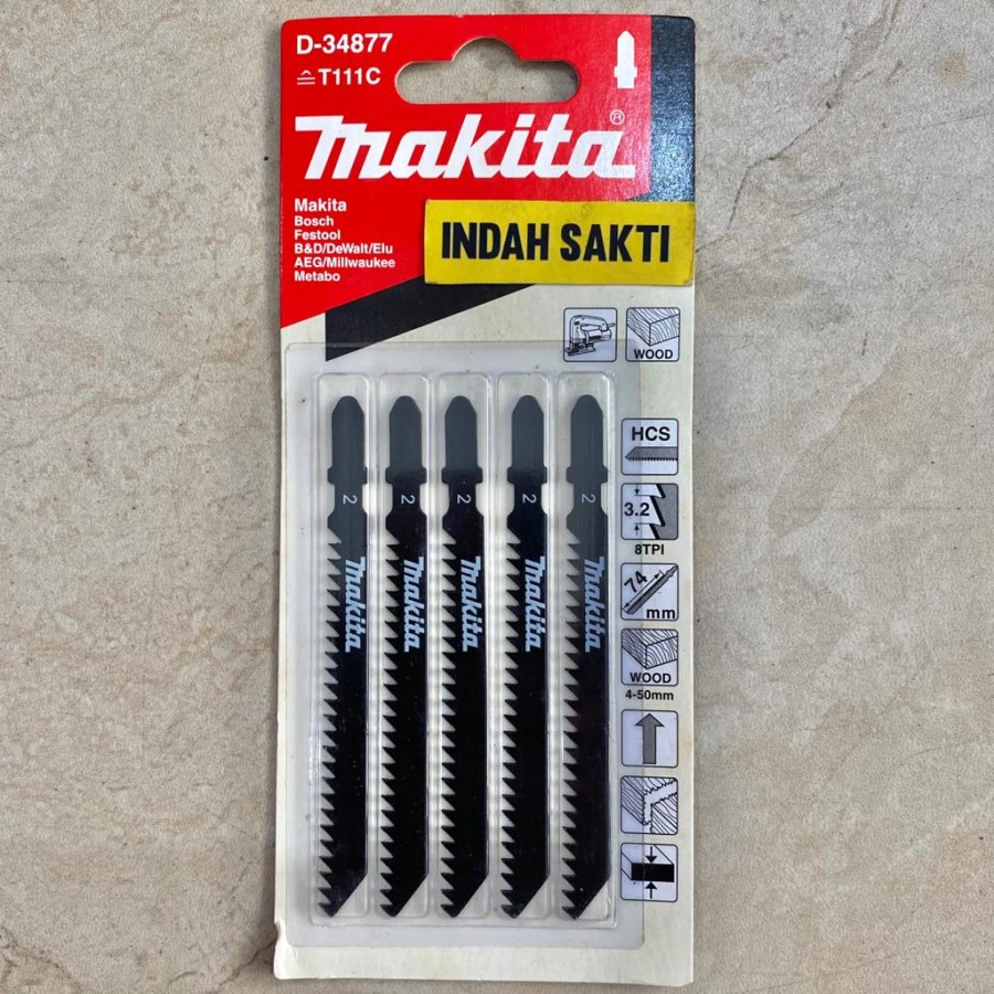 Mata Jigsaw Mata Gergaji Kayu Triplek Jig Saw Blade Makita T111C (1 pcs)