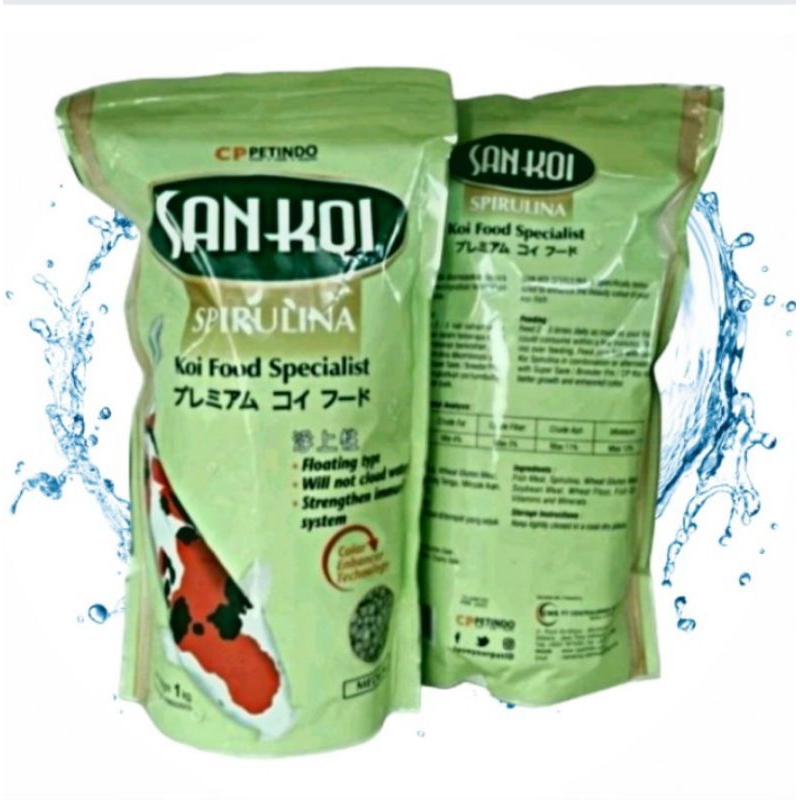 Makanan Ikan Koi SAN KOI SPIRULINA 1KG
