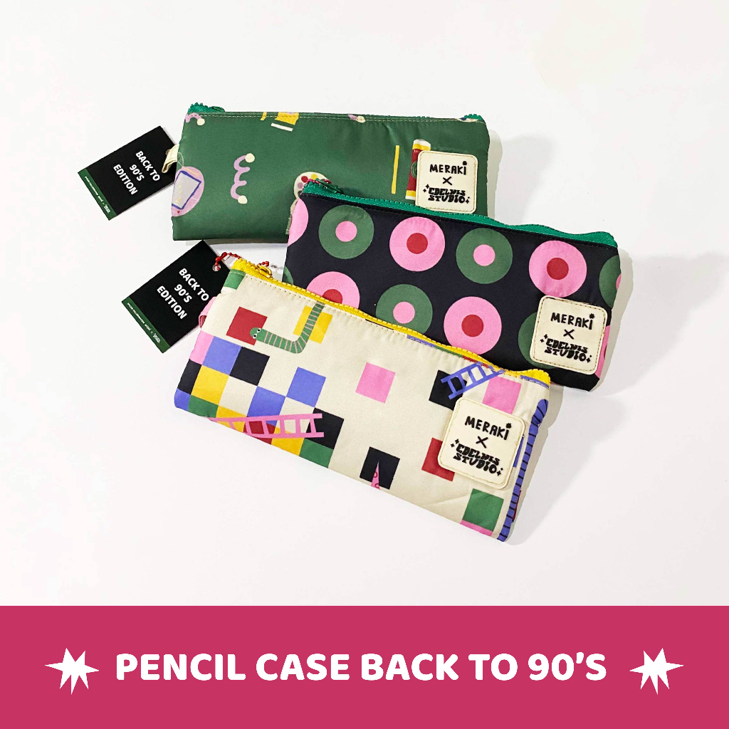 

PENCIL CASE BACK TO 90'S / TEMPAT PENSIL COLLABORATION MERAKI X EDELWIS STUDIO