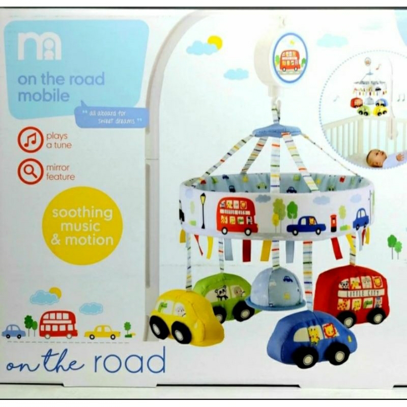Preloved Mothercare On The Road Mobile Soothing Music and Motion Gantungan Crib Gantungan Box Bayi B