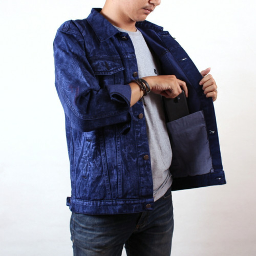 Big Sale Jaket Jeans Jaket Denim Pria Original Import Over Size M - 3Xl