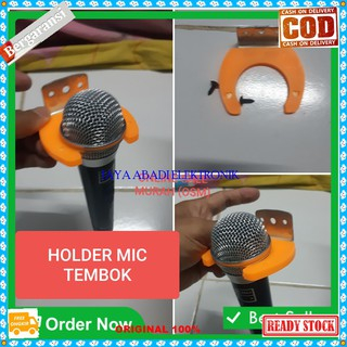 G151 ORIGINAL Holder mic besi stand tembok dinding mikrophone pegangan jepit stand mik wall micropho