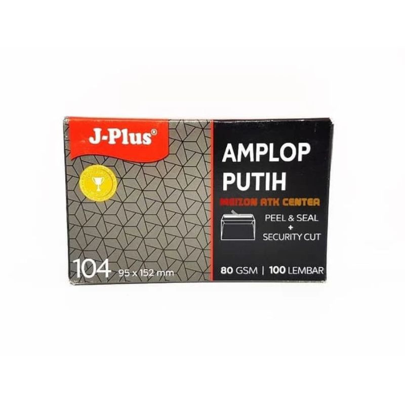 

ATK-POINT | J-PLUS Amplop putih 110 | 114 x 162mm 80gr | 100 lembar + seal