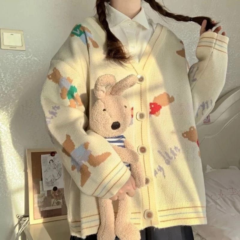 LOLO CARDI WANITA BAHAN RAJUT IMPORT PREMIUM TEBAL