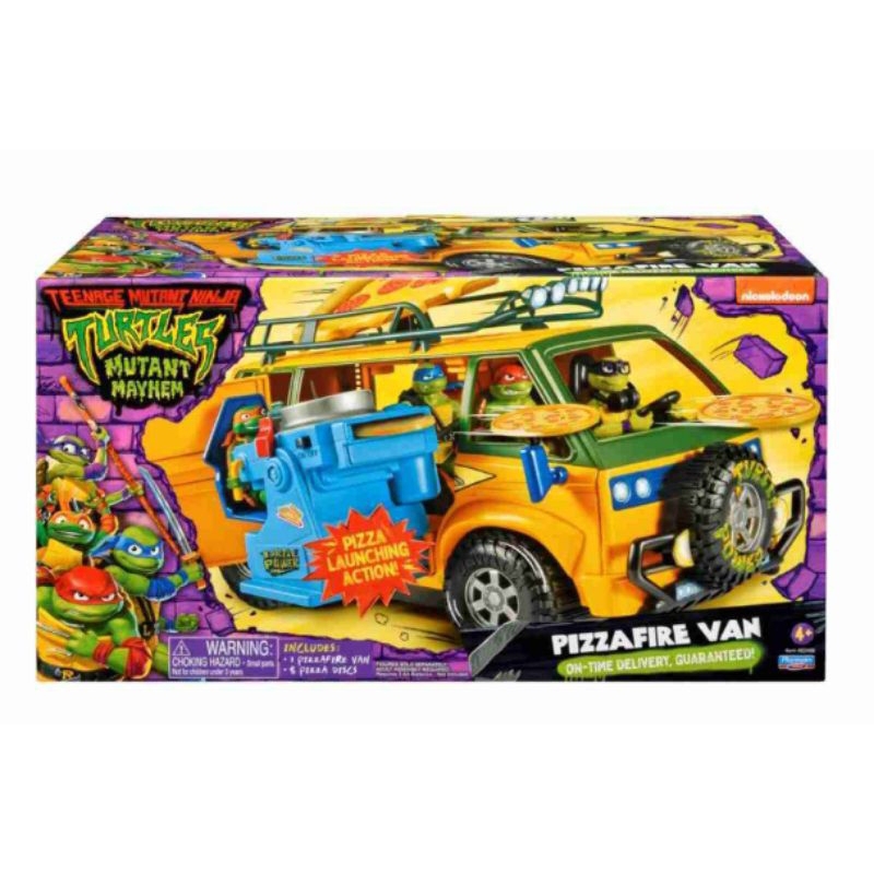 Mainan figur TMNT Movie Pizzafire Van
