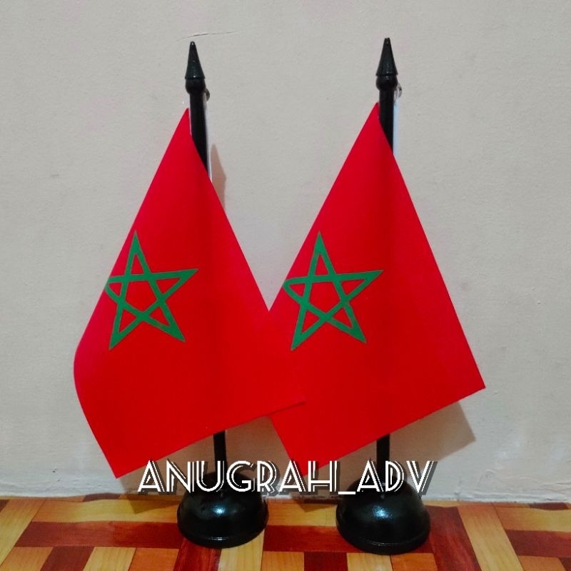 

tiang kayu bendera meja MAROKO