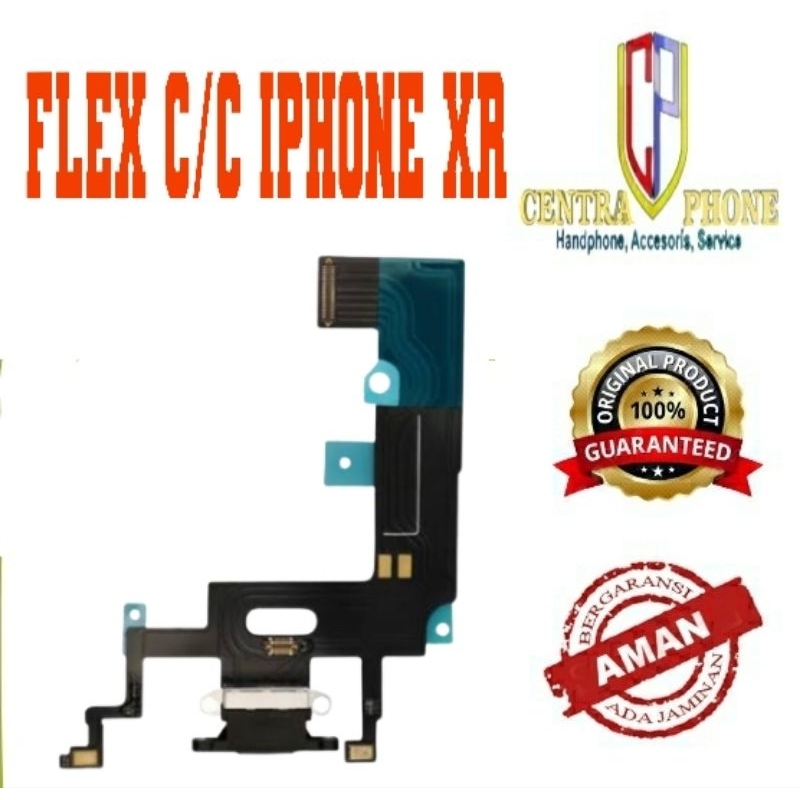 FLEX C/C IPHONE XR HITAM/MERAH