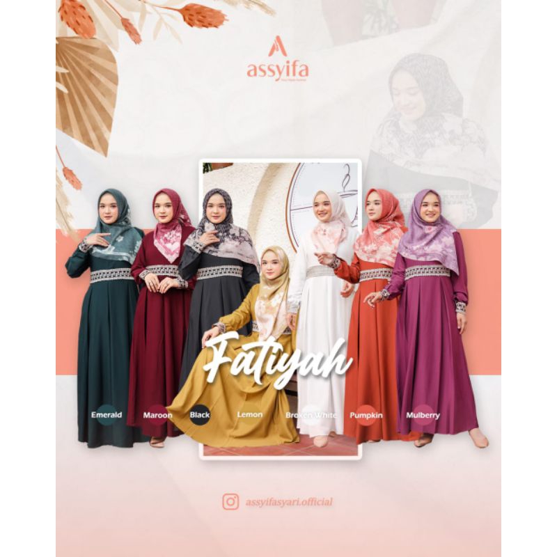 Dress Only FATIYAH ORI Assyifa (Gamis Saja)