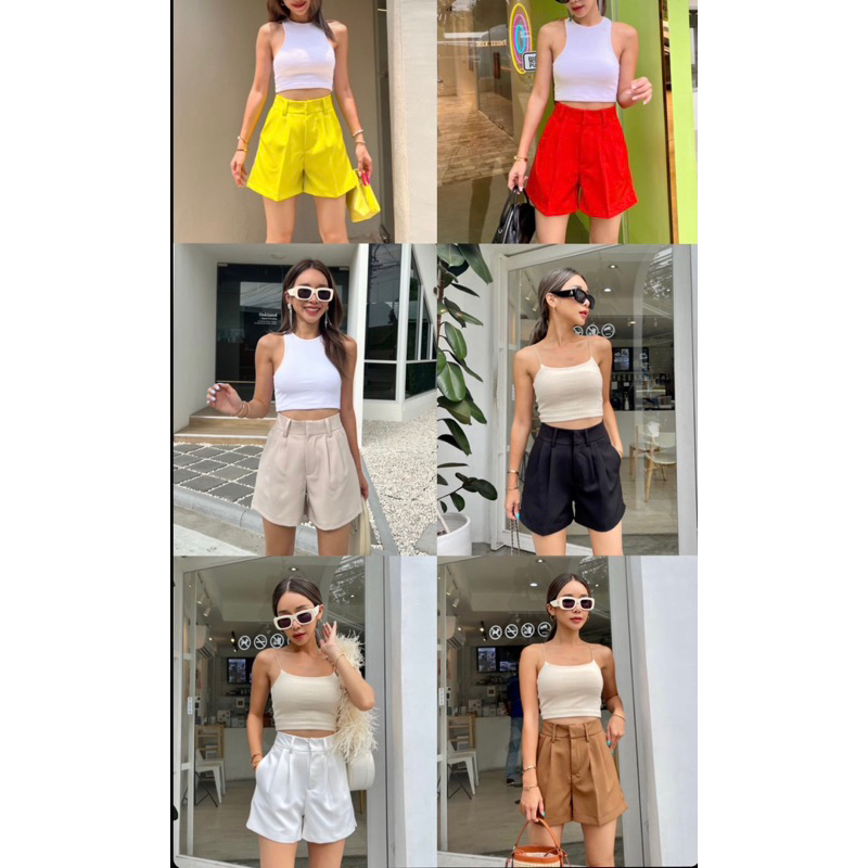 HOTPANT PROMTHONG MODEL HIGHWAIST / CELANA PENDEK PROMTHONG