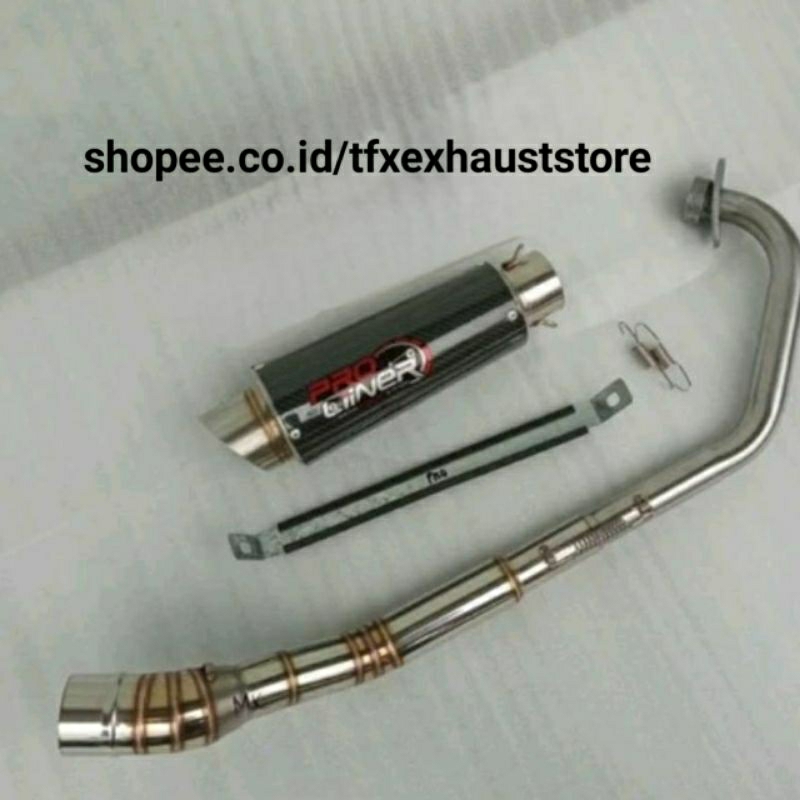 KNALPOT RACING PROLINER KARBON VIXION CS1 MX KING SONIC SATRIA FU DLL