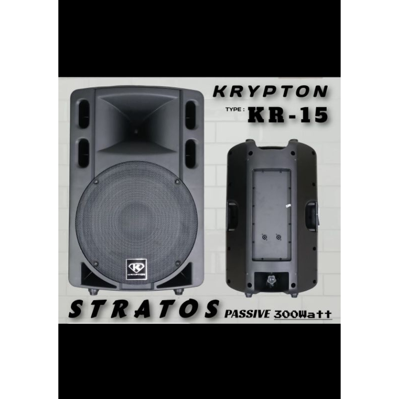 Speaker Pasif 15"inch Krypton KR-15 Stratos Original -- 2buah Speaker Pasif