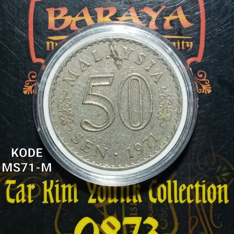 Koleksi 50 Sen Koin Malaysia Seri Gedung Tahun 1971 Kode MS71-M