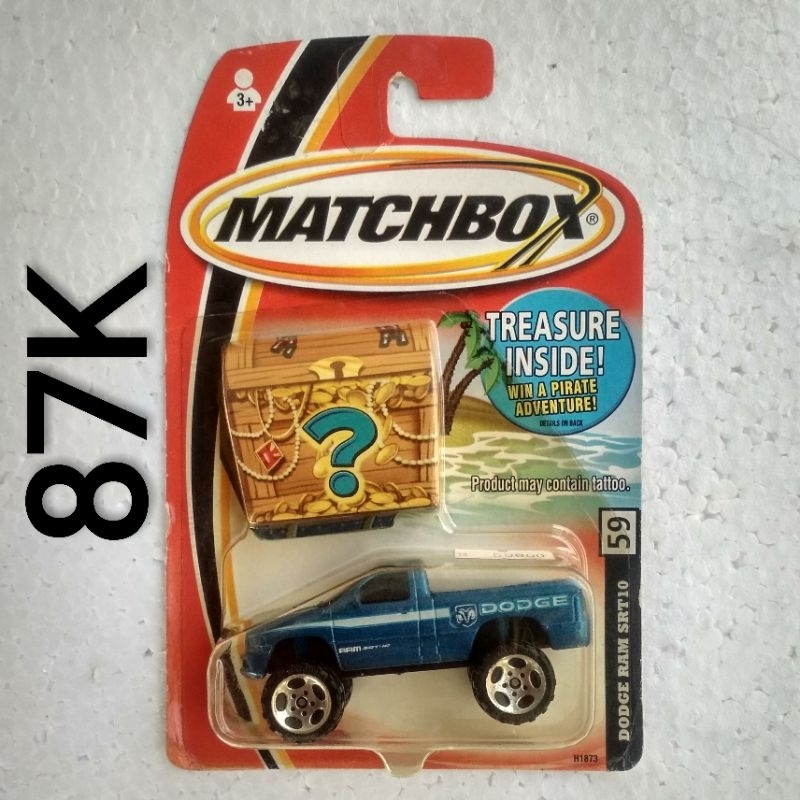 Diecast Matchbox Dodge RAM SRT10 Treasure Inside
