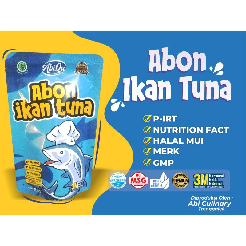 

Abon ikan tuna kemasan pouch 53g