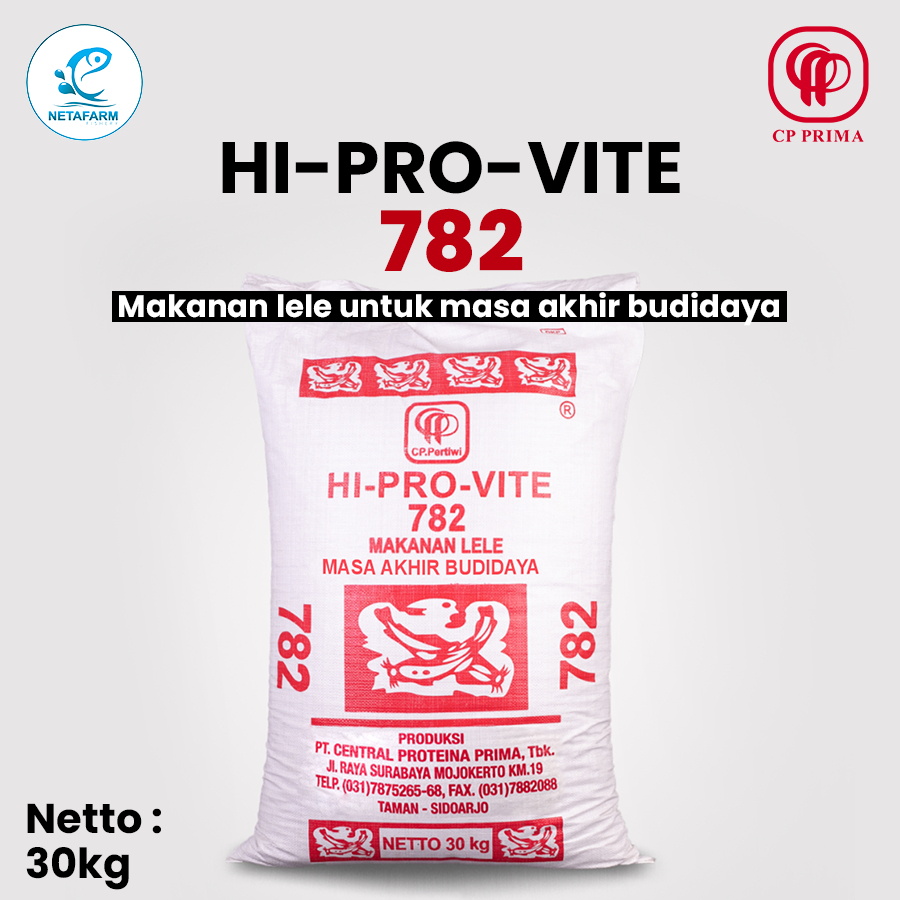 PAKAN IKAN LELE, NILA, GURAME DLL HI-PRO-VITE 782. 30 KG