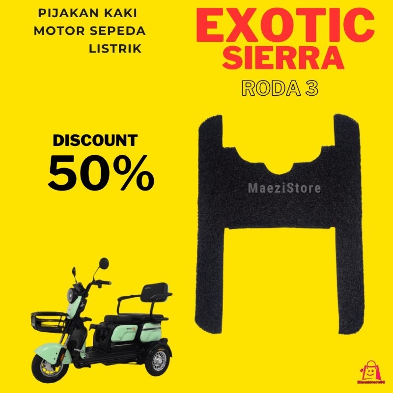 Karpet Mie Bihun Pelindung Batre Sepeda Motor Listrik Exotic Sierra Roda 3