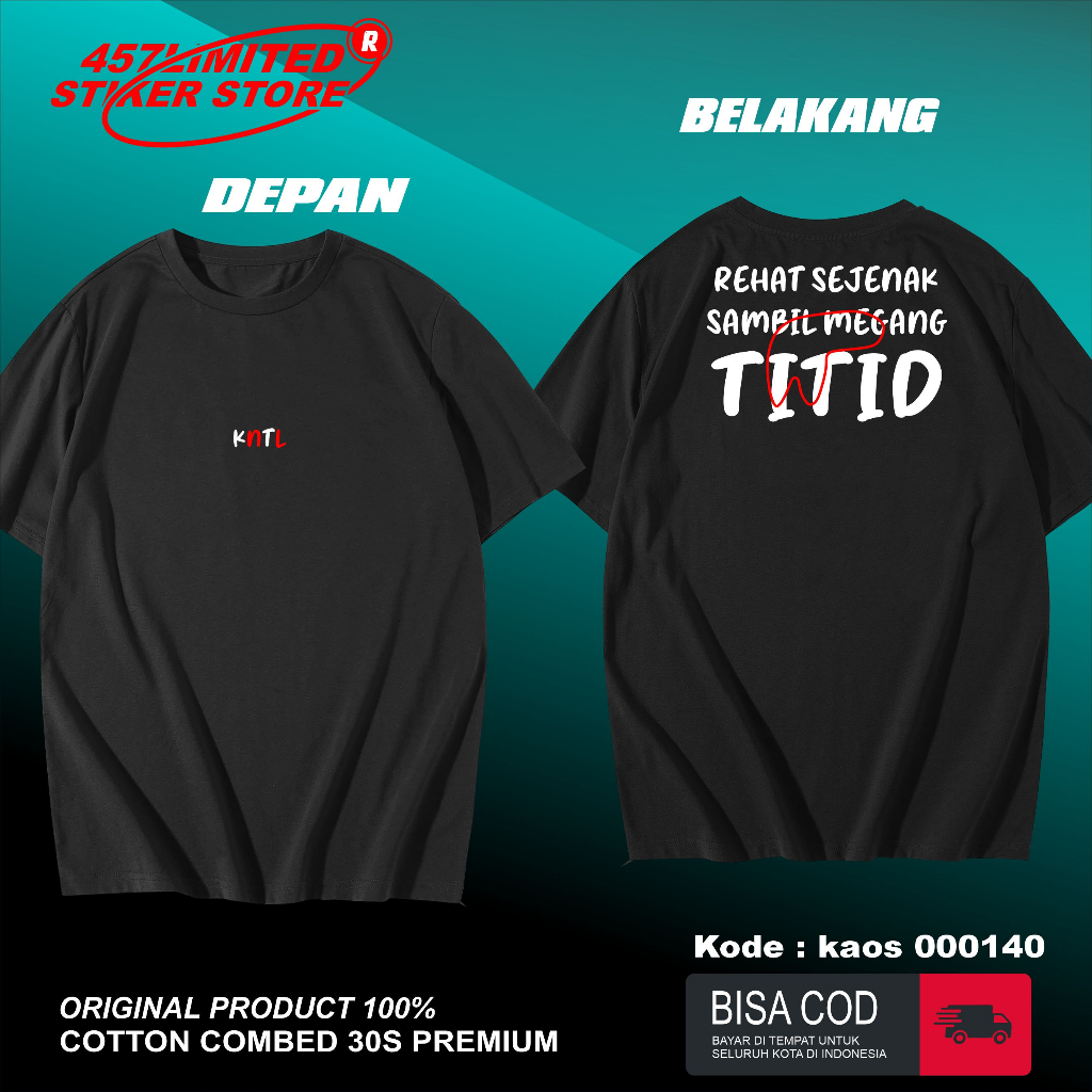 KAOS KNTL KEREN KAOS DISTRO PREMIUM COTTON COMBBED 30S