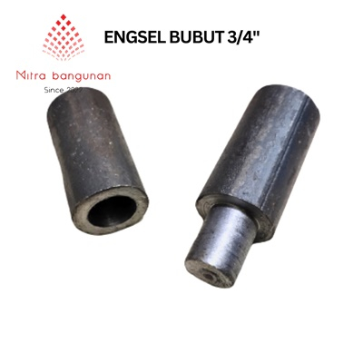 Mitra BGN - Engsel Bubut Pintu besi poles 3/4" sepasang 2pc