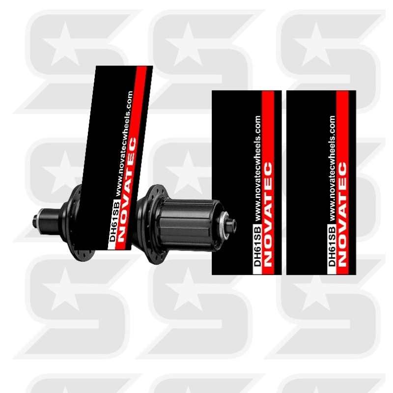 sticker decal hub sepeda MTB novatec