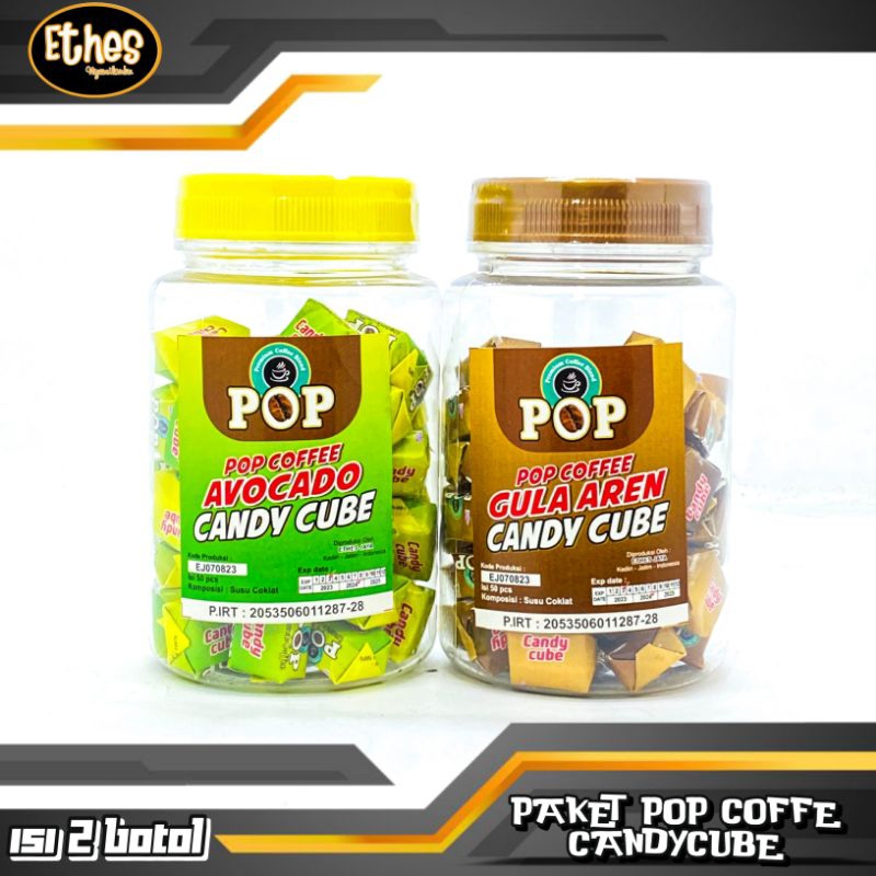 

PAKET DUO POP COFFE CANDYCUBE isi 2toples