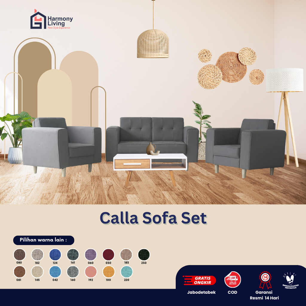 Calla Sofa Set / sofa set + meja