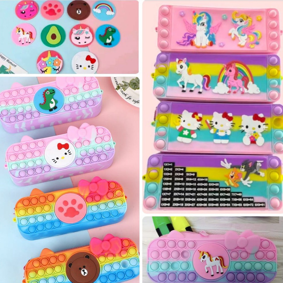 

MS KOTAK PENSIL POP IT KARAKTER TAS ANAK MAINAN ANAK POPIT PELANGI PERLENGKAPAN SEKOLAH DAN ALAT KANTOR