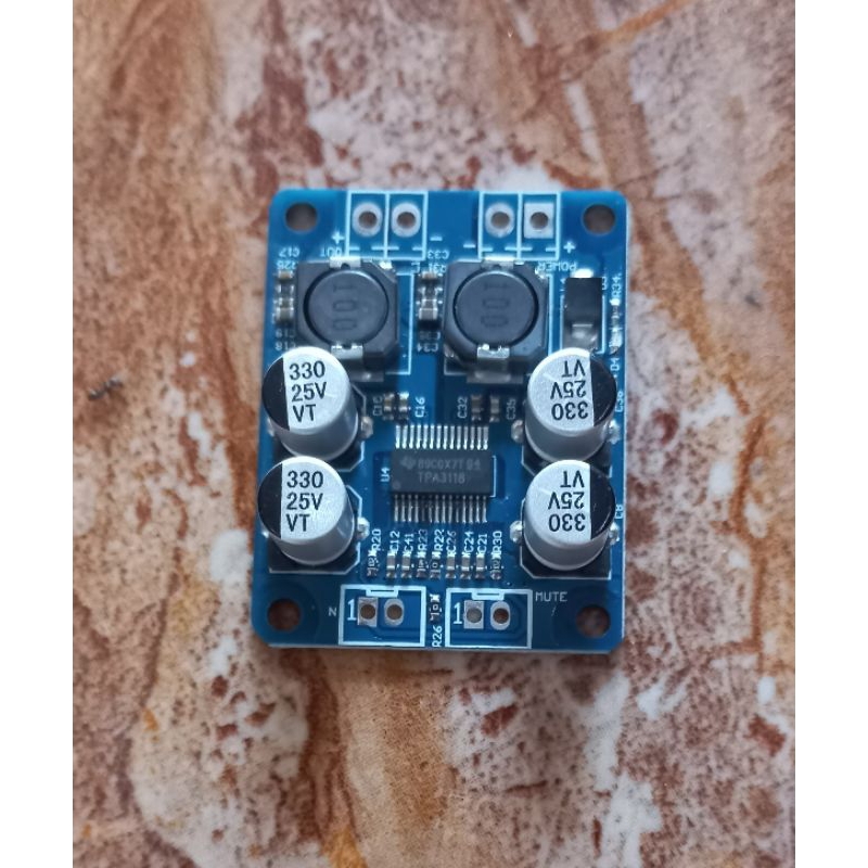 TPA3118 amplifier digital mono 60 watt