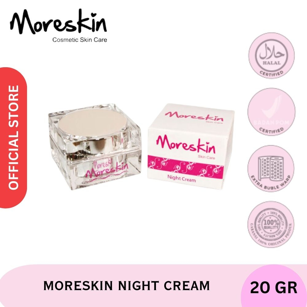 Moreskin Night Cream Krim Malam - Cream Pemutih Wajah - Cream Wajah - Pemutih Wajah Terampuh