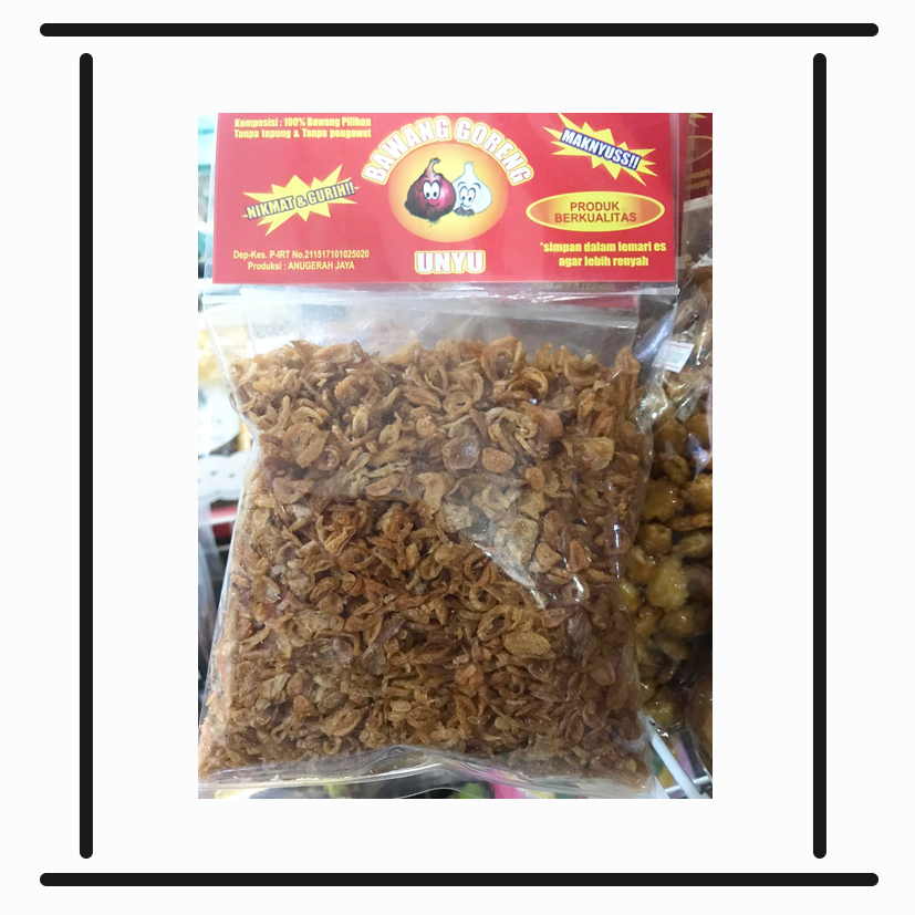 

Unyu bawang merah goreng - bawang goreng krispi - tanpa tambahan tepung - bawang goreng asli - bawang goreng siap saji - bawang goreng taburan semua makanan