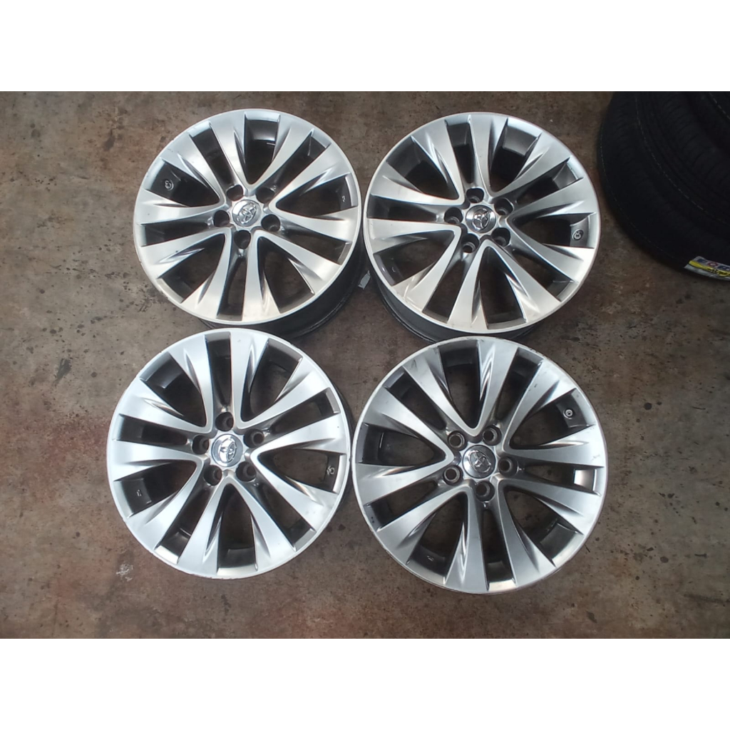 velg mobil std ori alphard ring18 plus ban accelera 235 50 r18