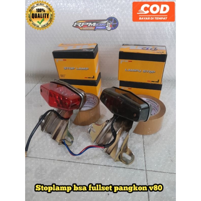 stoplamp cb set pangkon v80 crom besi pres stopan cb set pangkon stoplamp cb set pangkon
